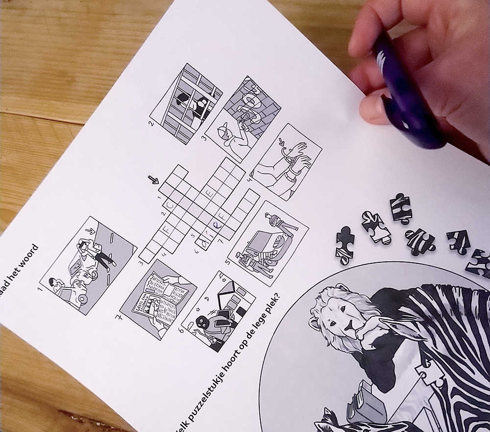Educatieve bundel puzzels en spelletjes over de Rechtspraak