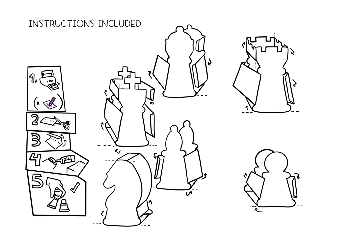 Chess / schaak (printable)