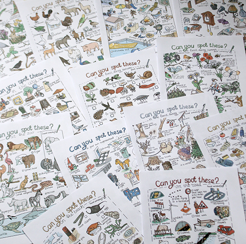 Big bundle with 13 scavenger hunts - printable