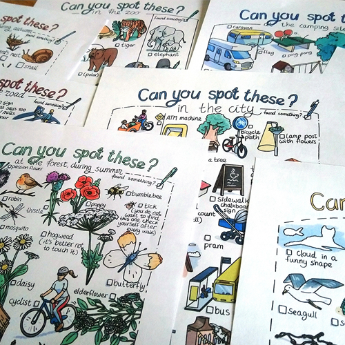 Bundle with 17 scavenger hunts - printable