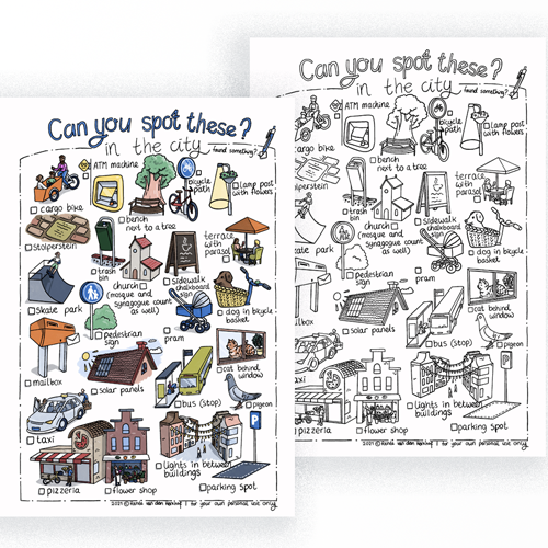 Spot these in the city - scavenger hunt printable
