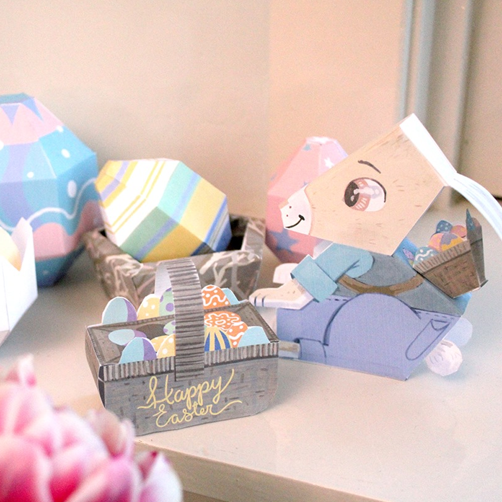 Themed Easter bundle - papercraft printable