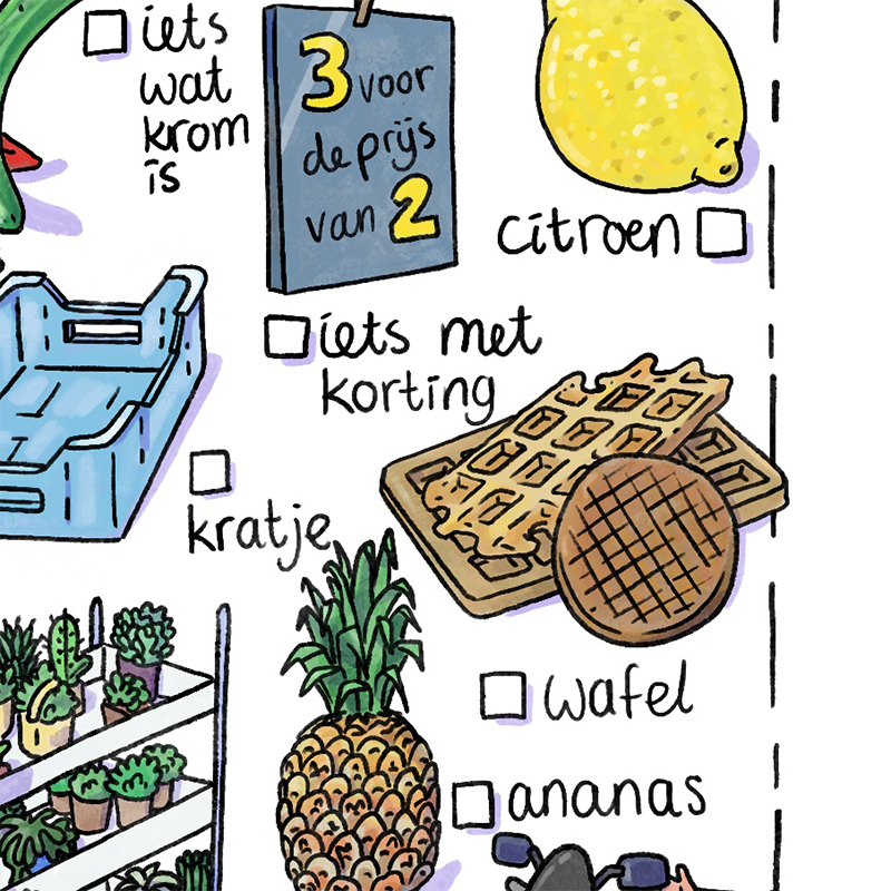 Spot jij deze op de markt? - speurtocht printable