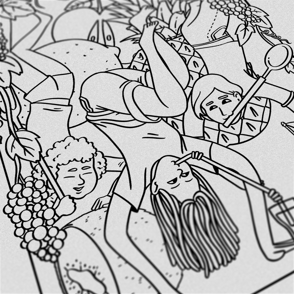 Happy, joyful coloring pages - printable (bundle of 5)