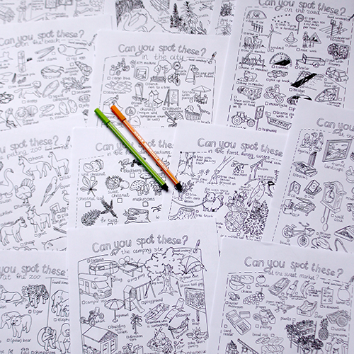 Big bundle with 13 scavenger hunts - printable