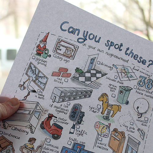 Spot these in your own neighbourhood - scavenger hunt printable