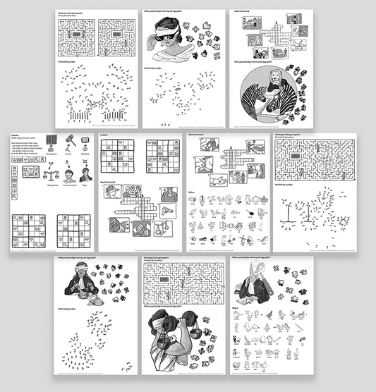 Educatieve bundel puzzels en spelletjes over de Rechtspraak