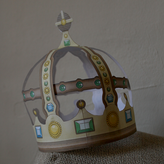 Kroon van papier / crown (printable and coloring pages)